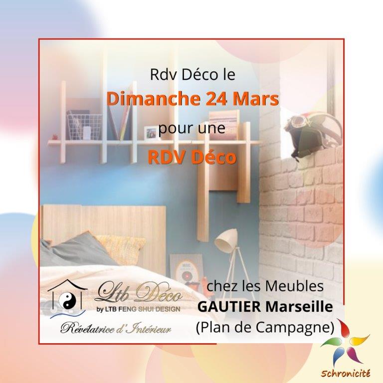 LTB DÉCO sera présente le Dimanche 24 Mars 2024 chez Les Meubles Gautier Plan de Campagne - Marseille, pour un RDV Déco. L'occasion de la rencontrer !