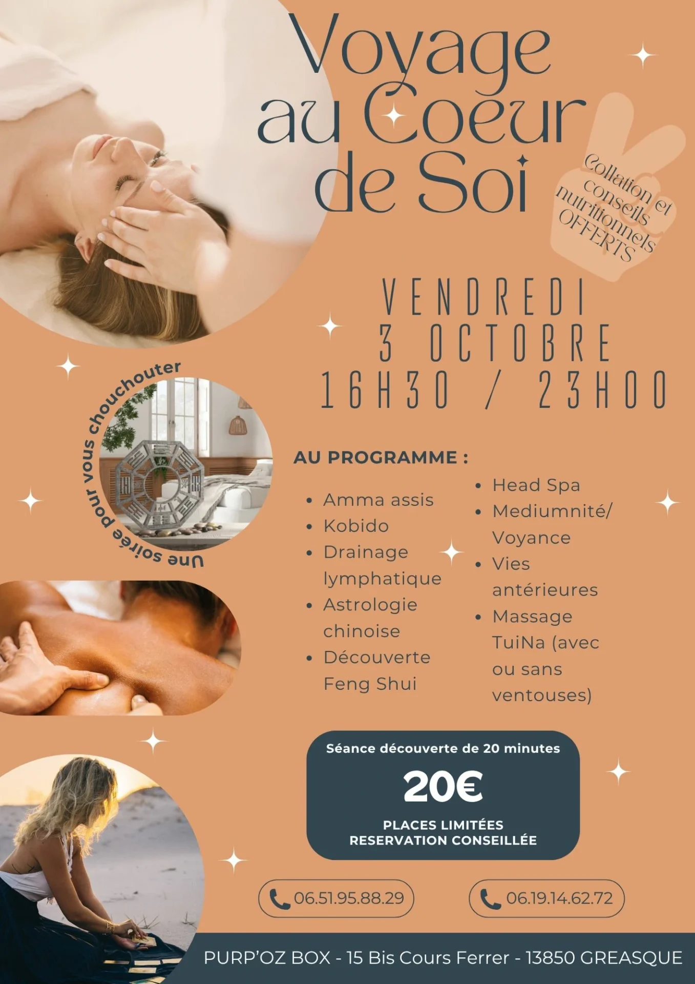 5CHRONICITE - Membre de 5Chronicite Nouvel évènement "Voyage au Cœur de Soi" à Gréasque - le vendredi3 octobre 2025 - un moment pour SOI auquel participera Harmonieusement Vôtre