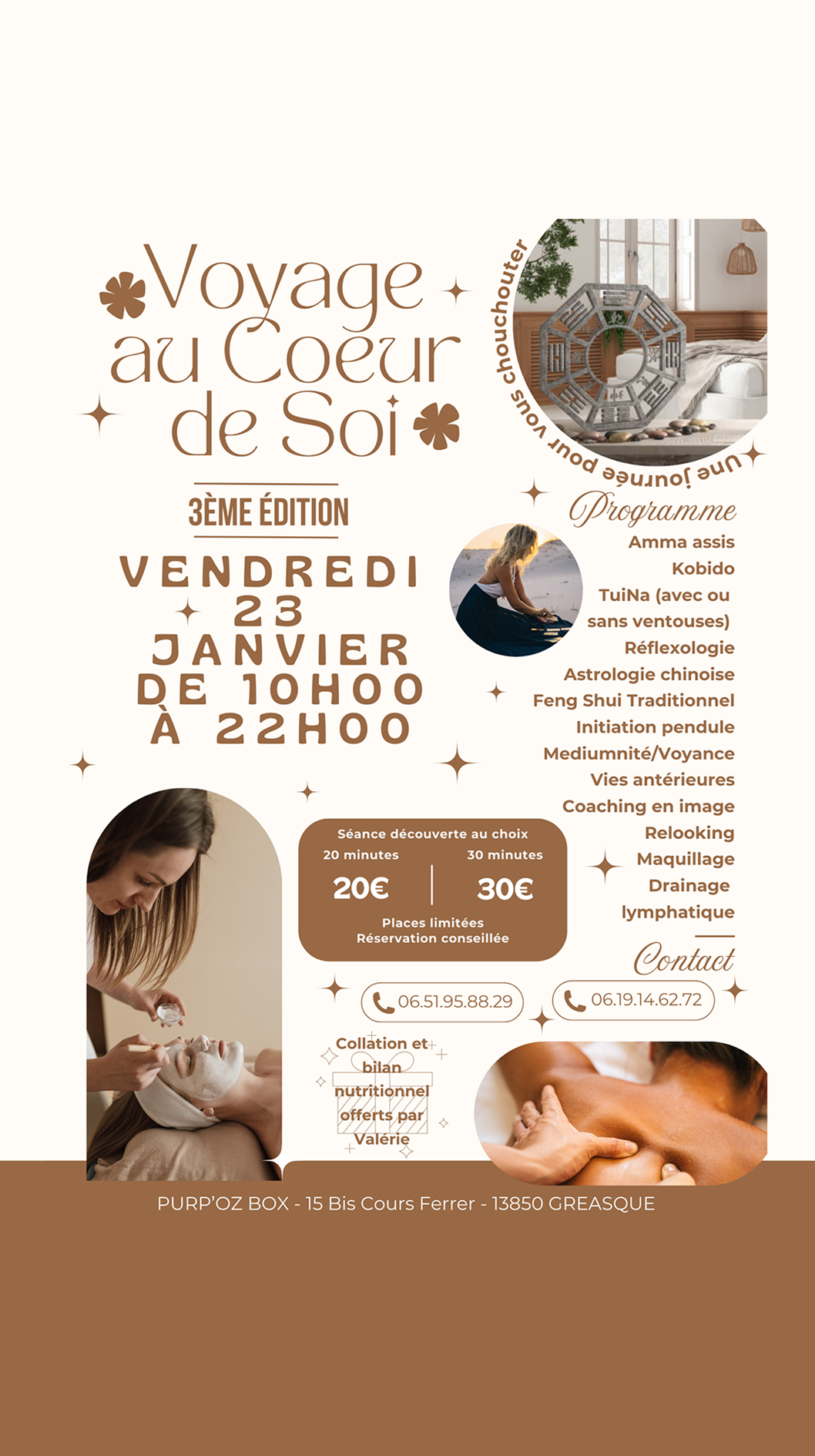 5CHRONICITE - HARMONIEUSEMENT VOTRE - 3ième édition de Voyage au Coeur de Soi