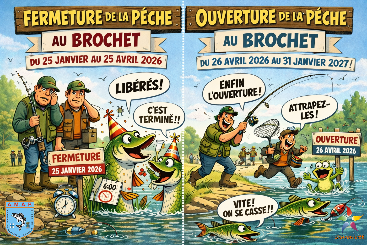 5CHRONICITE - AMAP13 - Fermeture et Ouverture de la Pêche 2026