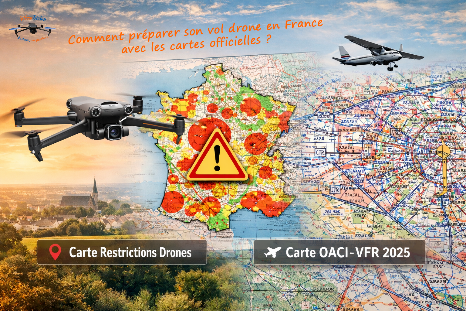5chrovision by 5chronicite - Comment préparer son vol drone en France avec cartes officielles
