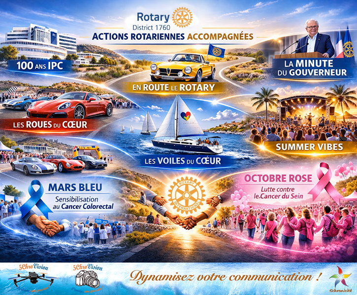 5CHROVISION BY 5CHRONICITE - BILAN ACTIONS ROTARIENNES ACCOMPAGNEES