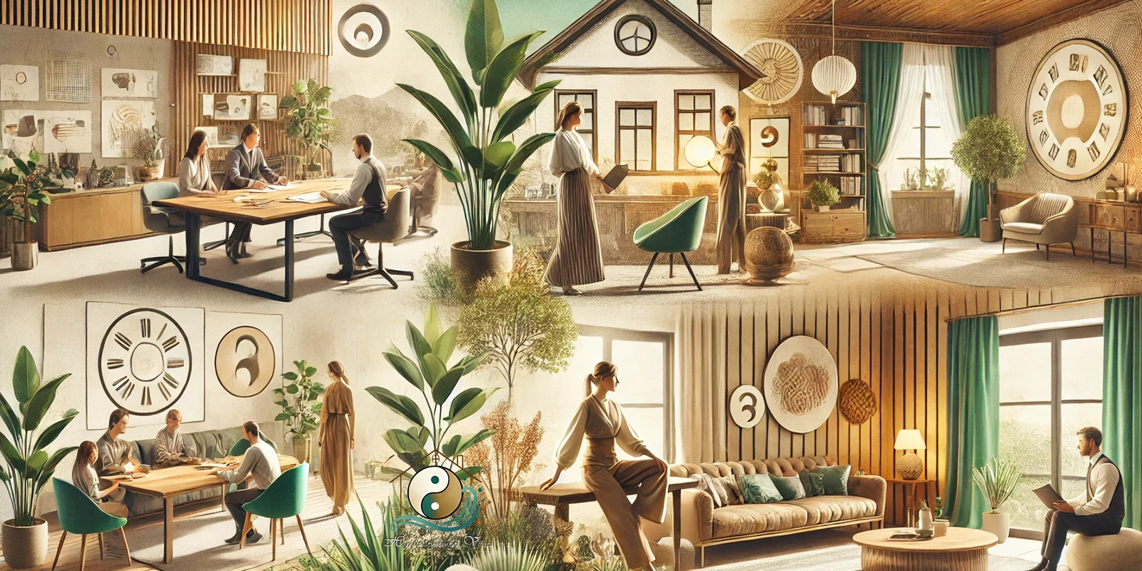 5CHRONICITE - Harmonieusement Votre - Cycle de 3 ateliers dédiés au Ba Zi, au Yi Jing et au Feng Shui traditionnel pour explorer la Trinité Cosmique et favoriser l'harmonie entre soi et son environnement à Aix en Provence. Atelier N°3 - Le Feng Shui Traditionnel